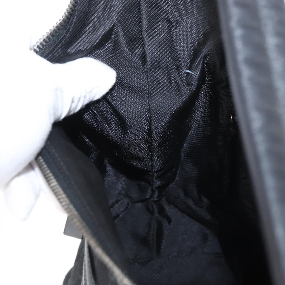 Gucci Vintage Shoulder Bag GG Canvas and Leather, BLACK, CANVAS, Shoulder bag