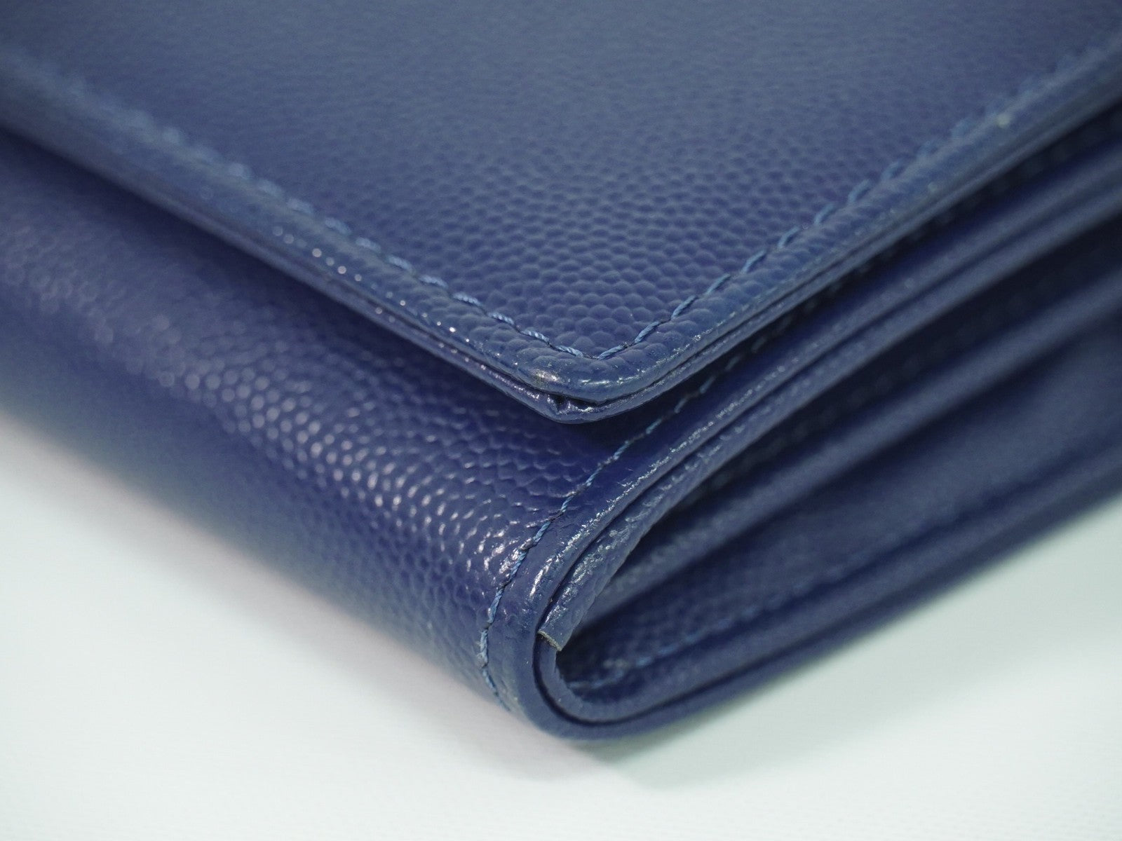 Chanel Deauville Flap Wallet Caviar, NAVY, LEATHER, Wallets