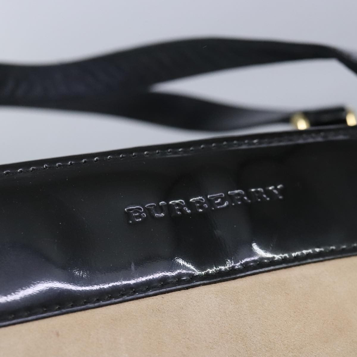 Burberry Vintage tote bag Wool, BEIGE, WOOL, Tote bag