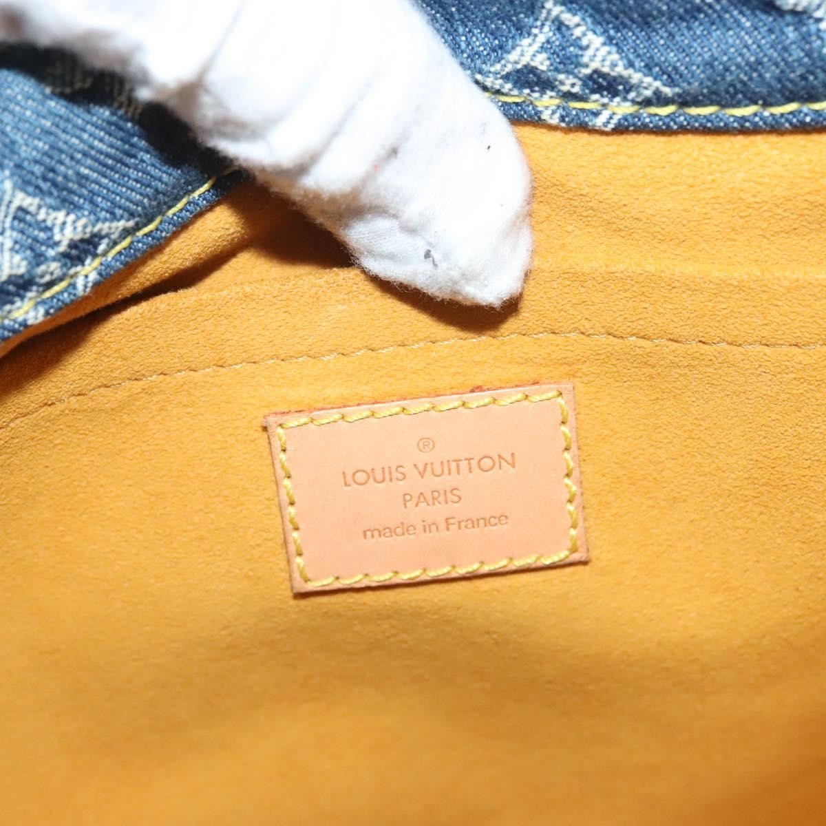Louis Vuitton Baggy grand modèle Denim, BLUE, DENIM_JEANS, Handbag