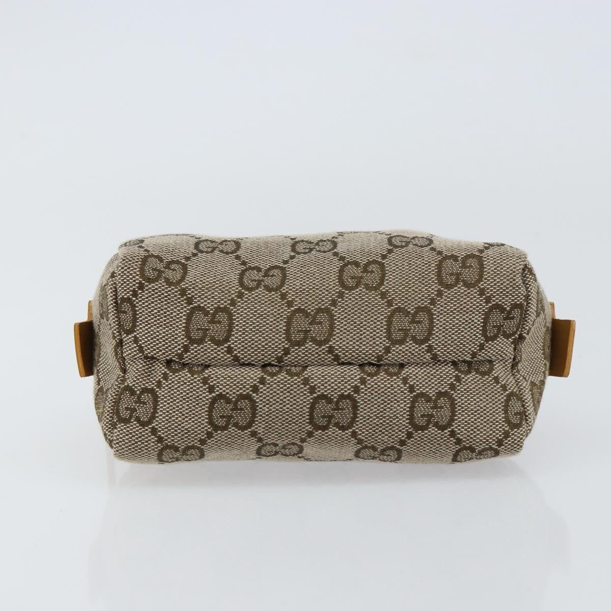 Gucci Vintage Toiletry Pouch GG Canvas, BEIGE, CANVAS, Clutche & pouche