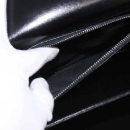 Gucci 1973 Flap Top Handle Bag Leather, BLACK, LEATHER, Handbag