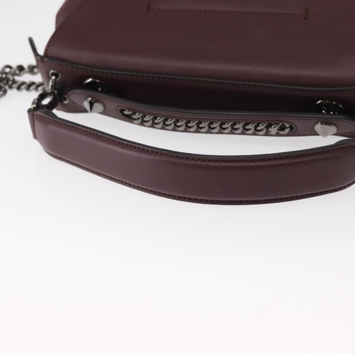 Fendi Back to School Backpack Leather, BURGUNDY, LEATHER, Backpack