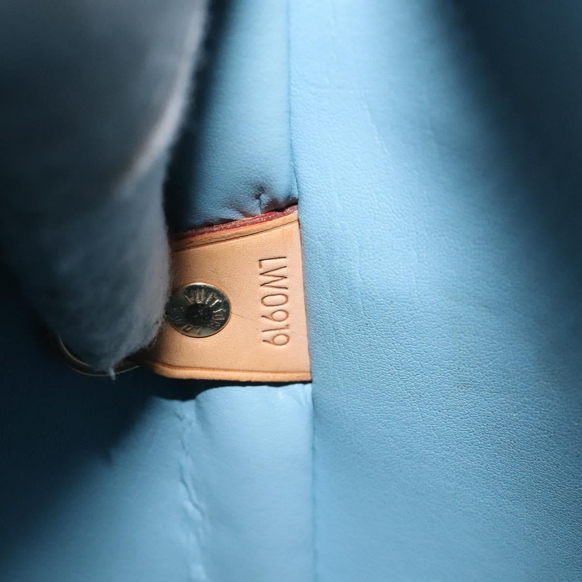 Louis Vuitton Houston Handbag Monogram Vernis, BLUE, PATENT_LEATHER, Handbag