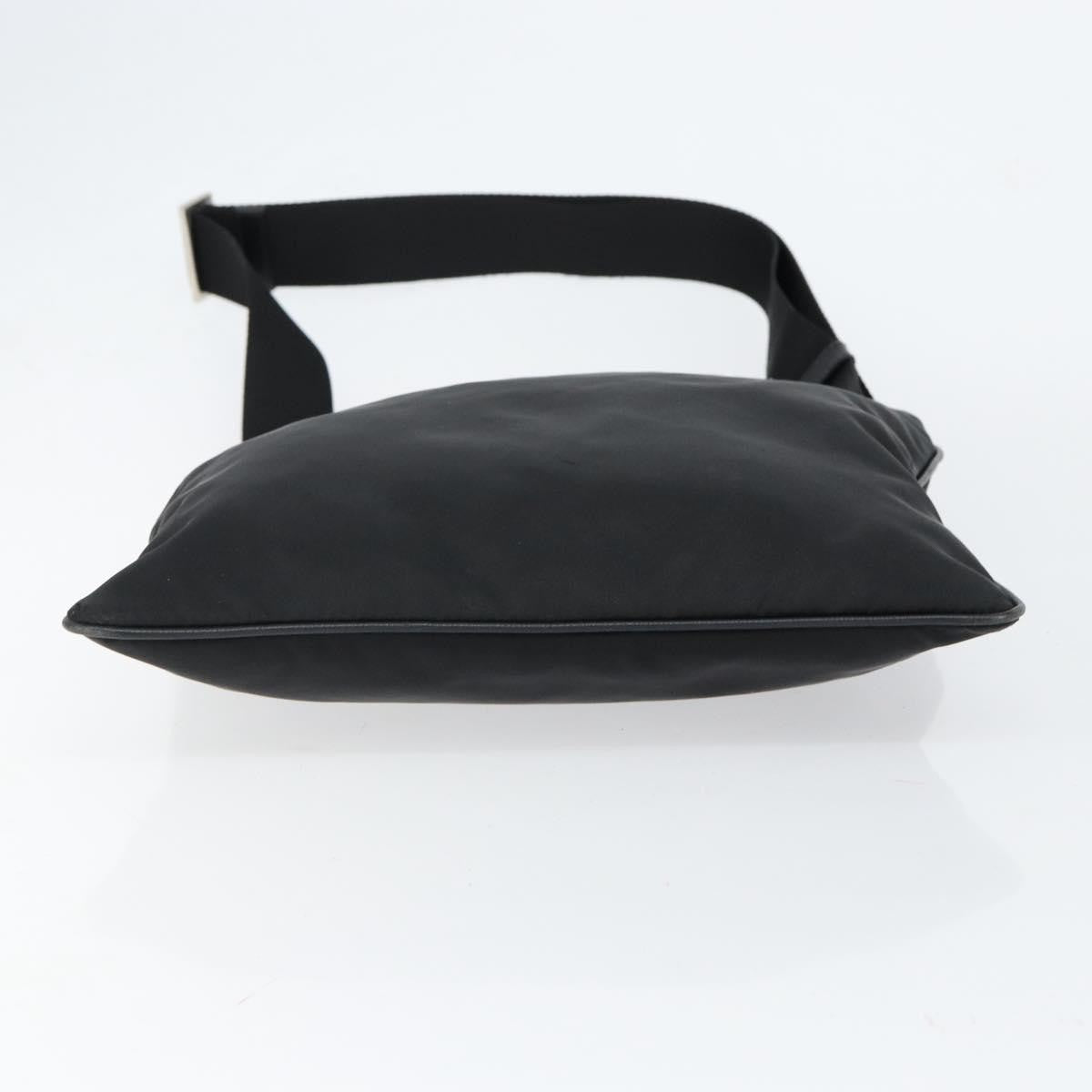 Prada Flat Messenger Bag Tessuto, BLACK, NYLON, Shoulder bag