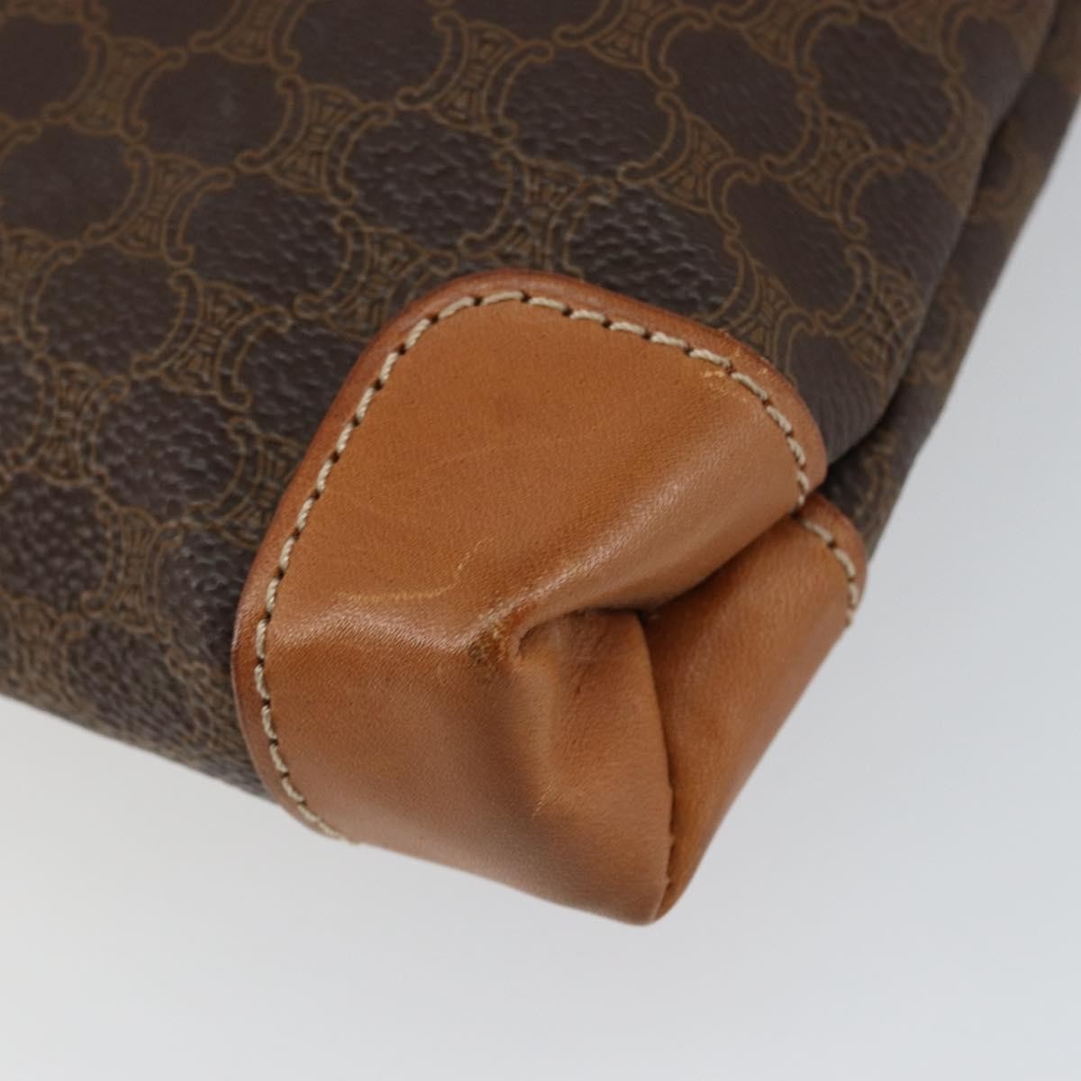 Celine Vintage Macadam Tote bag Canvas, BROWN, CANVAS, Tote bag