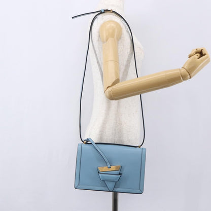 Loewe Barcelona Shoulder Bag Leather, BLUE, LEATHER, Shoulder bag