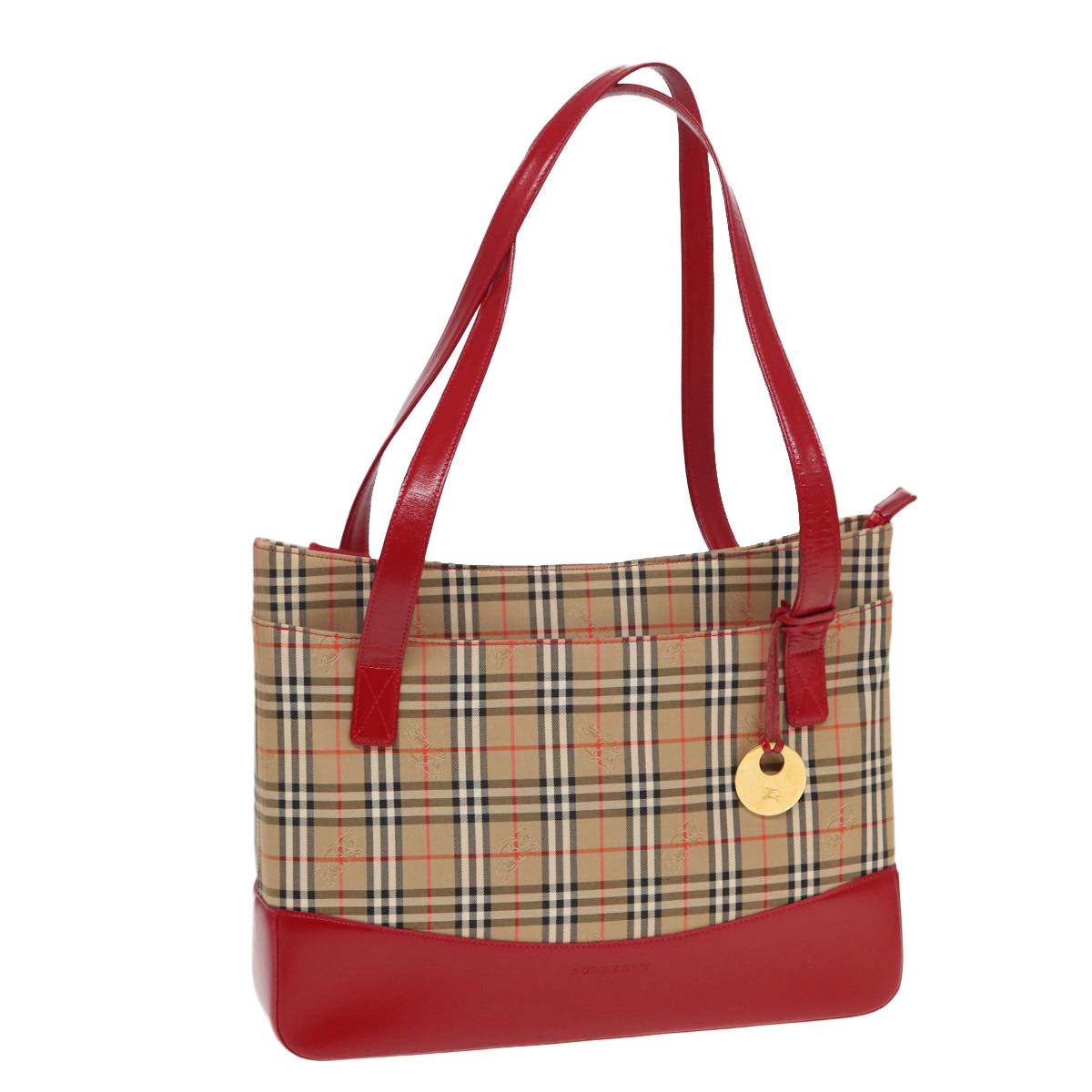 Burberry Nova Check Tote canvas check pattern, BEIGE, CANVAS, Tote bag