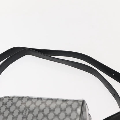 Celine Vintage Macadam Backpack Canvas and Leather, SILVER, PVC, Backpack