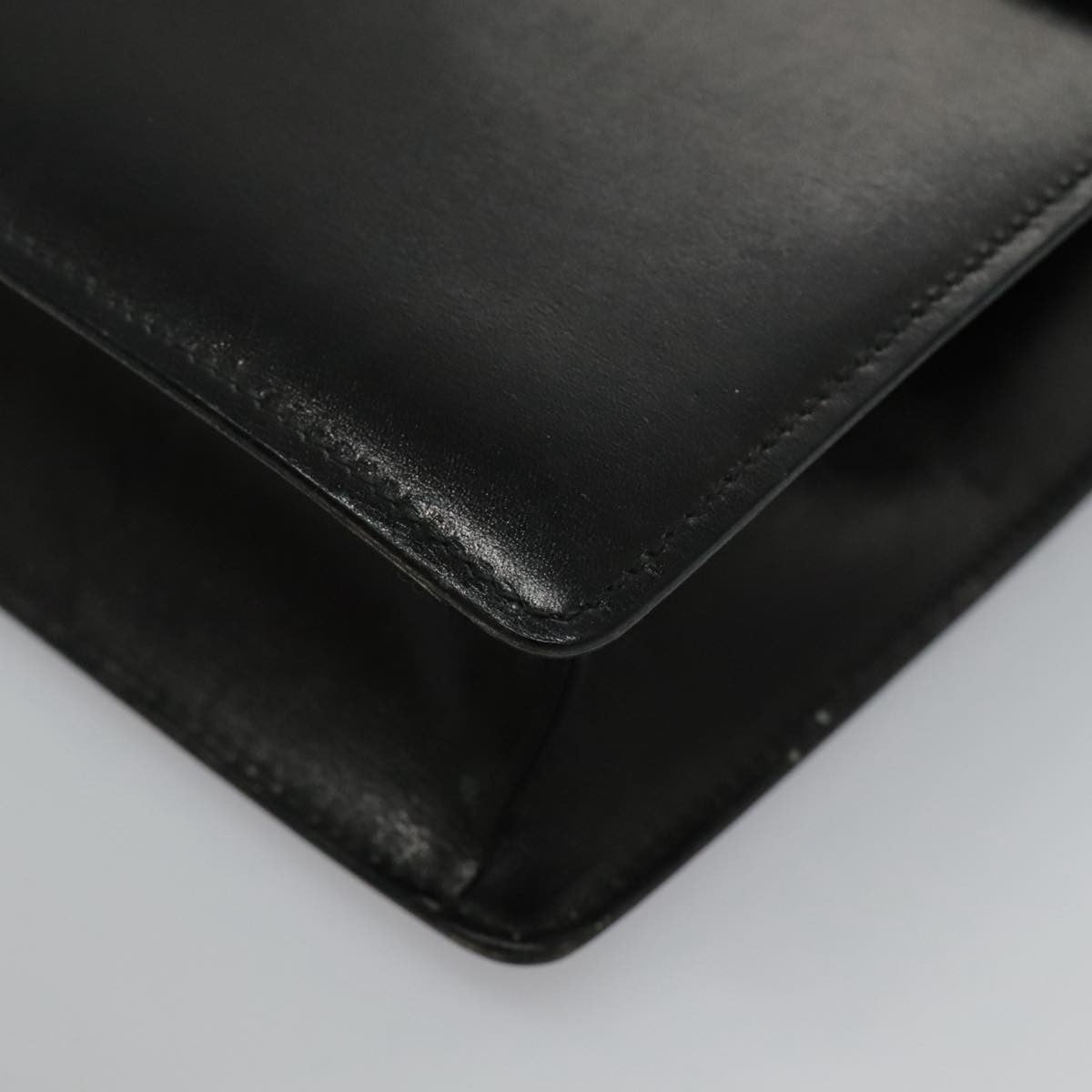 Celine Shoulder Bag Leather, BLACK, LEATHER, Shoulder bag