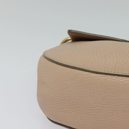 Chloe Drew Shoulder Bag Leather, PINK, LEATHER, Shoulder bag