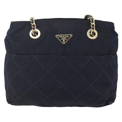 Prada Re-Edition 1995 Chain Tote Quilted Re-Nylon, NAVY, NYLON, Shoulder bag