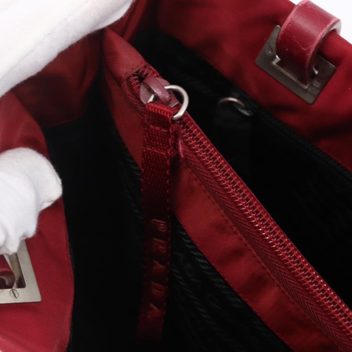 Prada Vintage Tote Tessuto, RED, NYLON, Tote bag