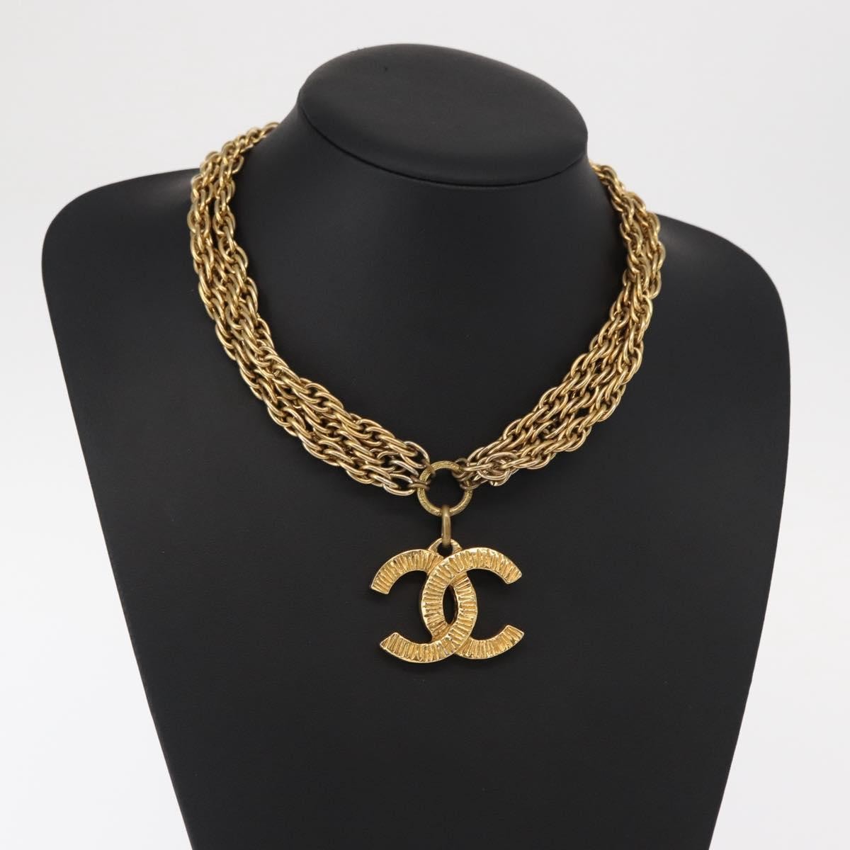 Chanel CC Necklace Metal, GOLD, METAL, Necklace