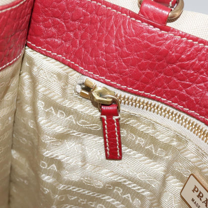 Prada Vintage Tote Canvas, BEIGE, CANVAS, Tote bag
