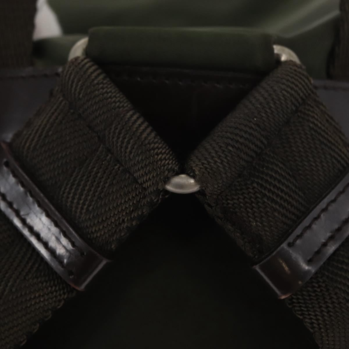 Prada Vela Double Front Pocket Backpack Tessuto with Saffiano Leather, KHAKI, NYLON, Backpack