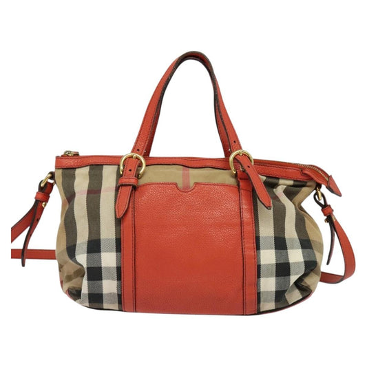 Burberry Bridle House Salisbury Tote Nova Check Canvas, BEIGE, CANVAS, Tote bag