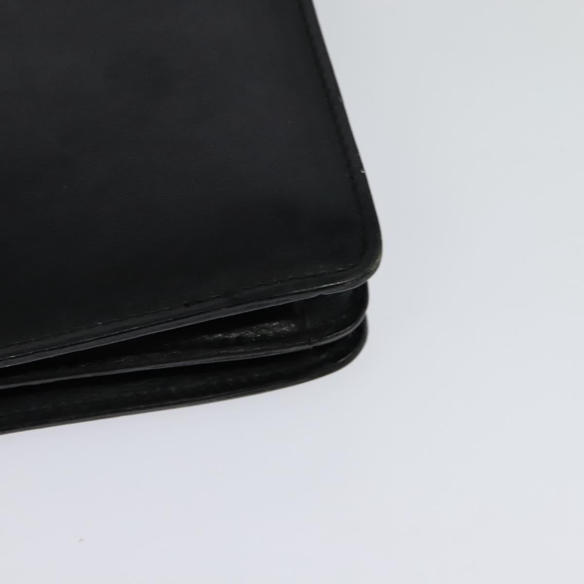 Celine Gancini Handbag Leather, BLACK, LEATHER, Handbag