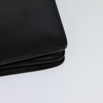 Celine Gancini Handbag Leather, BLACK, LEATHER, Handbag