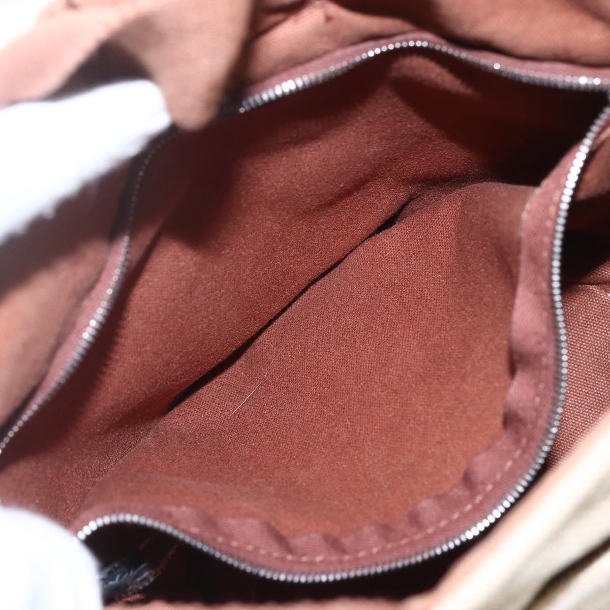 Hermes Saxo Handbag Toile, BEIGE, CANVAS, Handbag