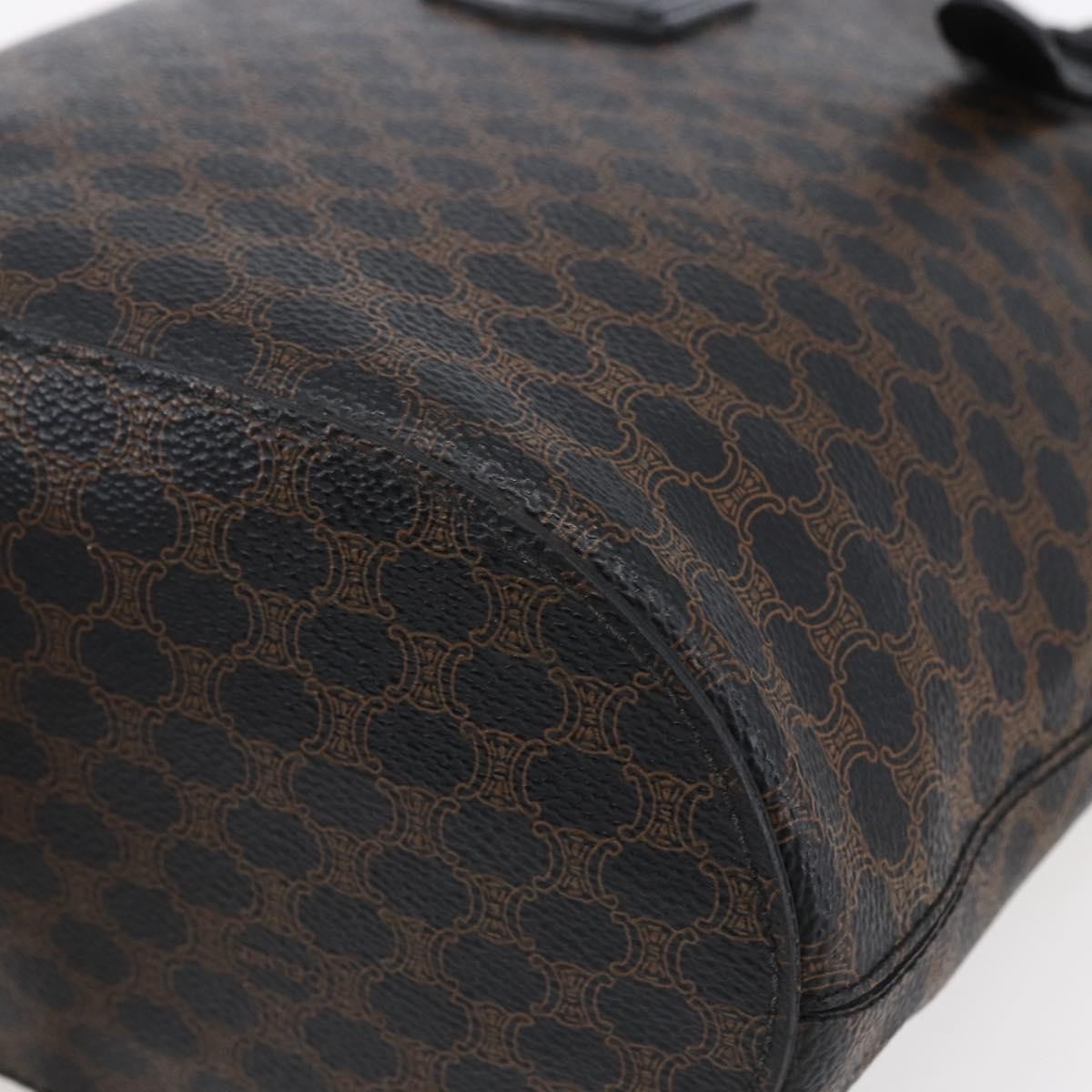 Celine Vintage Macadam Tote bag Canvas, BROWN, CANVAS, Tote bag