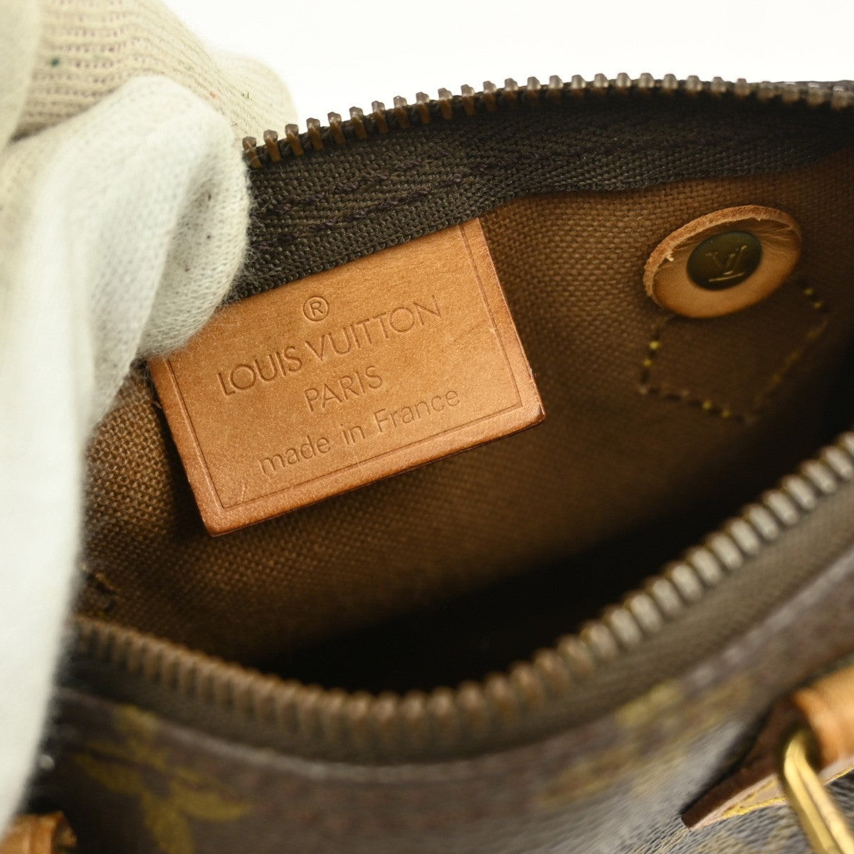 Louis Vuitton Speedy Mini HL Handbag Monogram Canvas, BROWN, CANVAS, Handbag