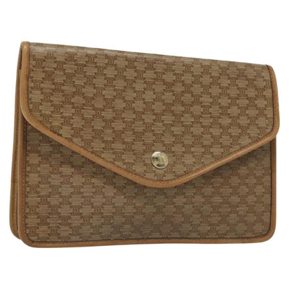 Celine Macadam Pochette Classic, BEIGE, PVC, Clutche & pouche