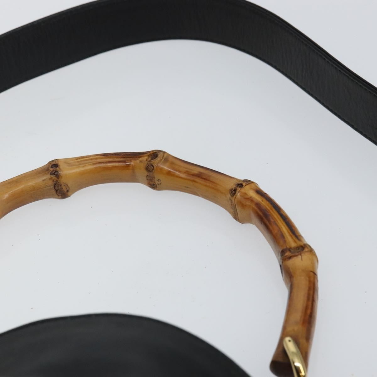 Gucci Diana NM Bamboo Shoulder Bag Leather, BLACK, LEATHER, Shoulder bag