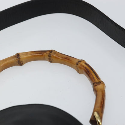 Gucci Diana NM Bamboo Shoulder Bag Leather, BLACK, LEATHER, Shoulder bag