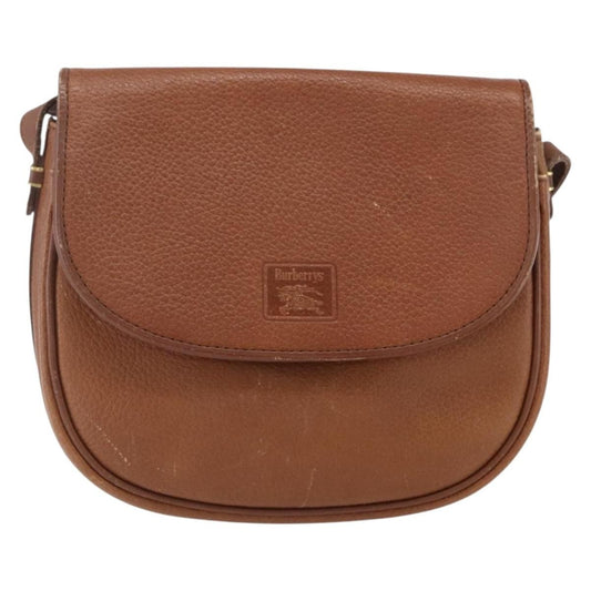 Burberry Vintage Shoulder Bag Leather, BROWN, LEATHER, Shoulder bag