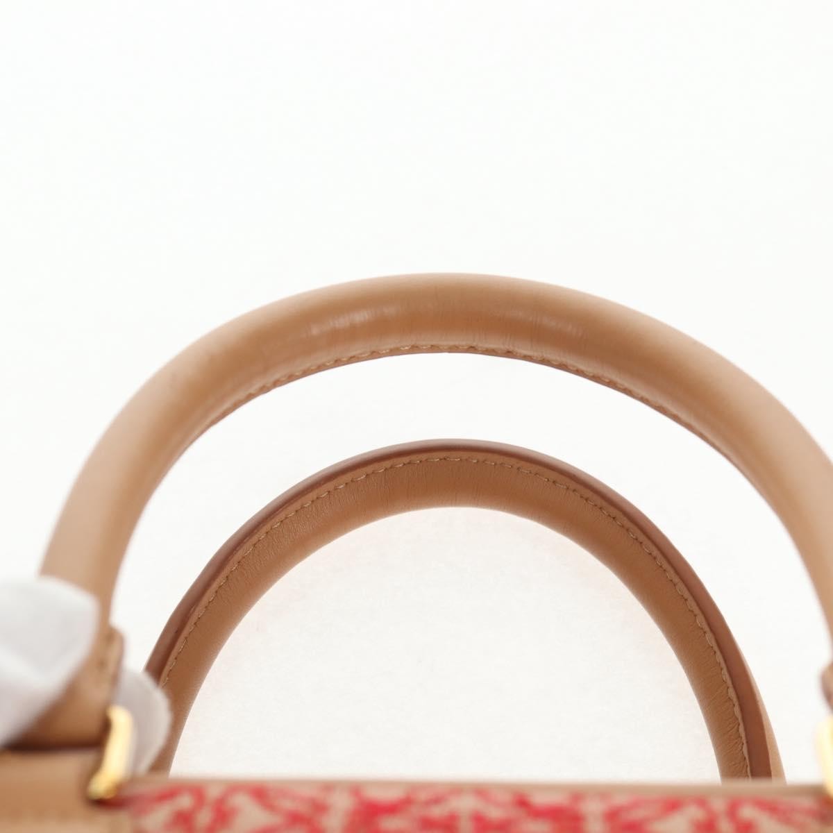 Loewe Amazona Bag Leather and Jacquard Canvas, BEIGE, CANVAS, Handbag