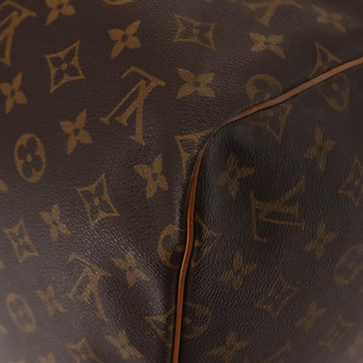Louis Vuitton Keepall Bag Monogram Canvas, BROWN, CANVAS, Travel bag