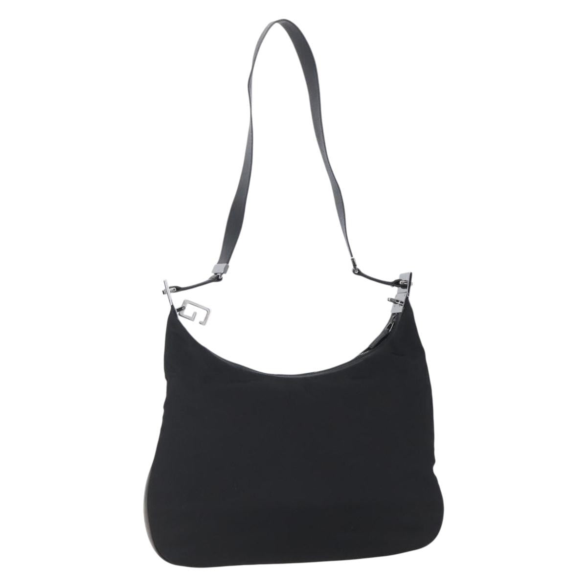 Gucci Vintage Shoulder Bag Nylon, BLACK, NYLON, Shoulder bag