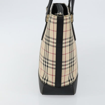 Burberry Vintage Zip Tote House Check Coated Canvas, BEIGE, CANVAS, Tote bag