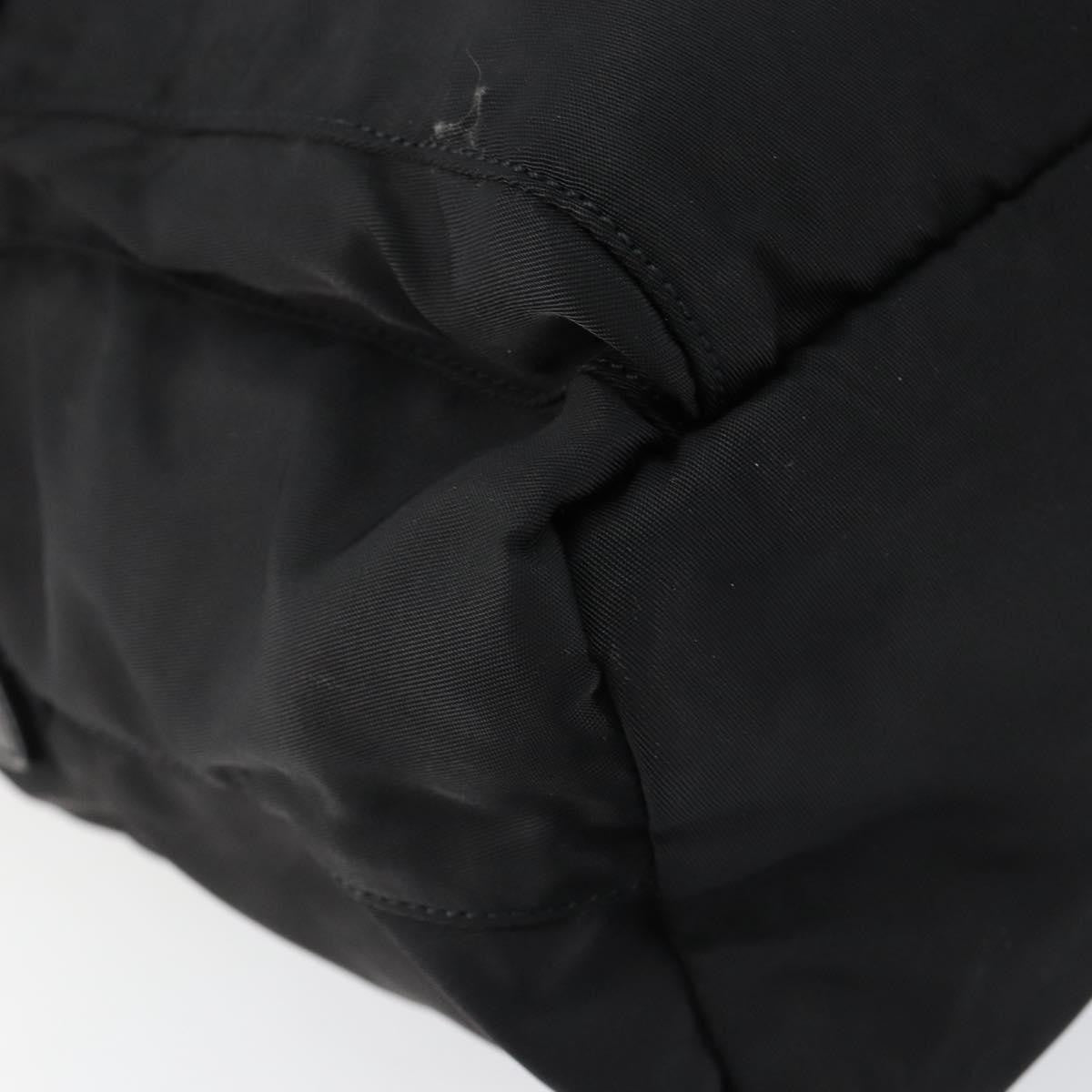 Prada Buckle Messenger Bag Tessuto, BLACK, NYLON, Shoulder bag