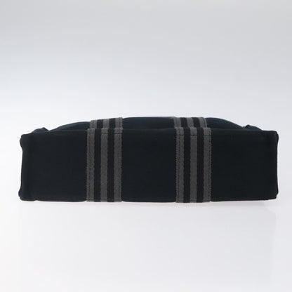 Hermes Fourre Tout Tote Canvas, BLACK, CANVAS, Tote bag