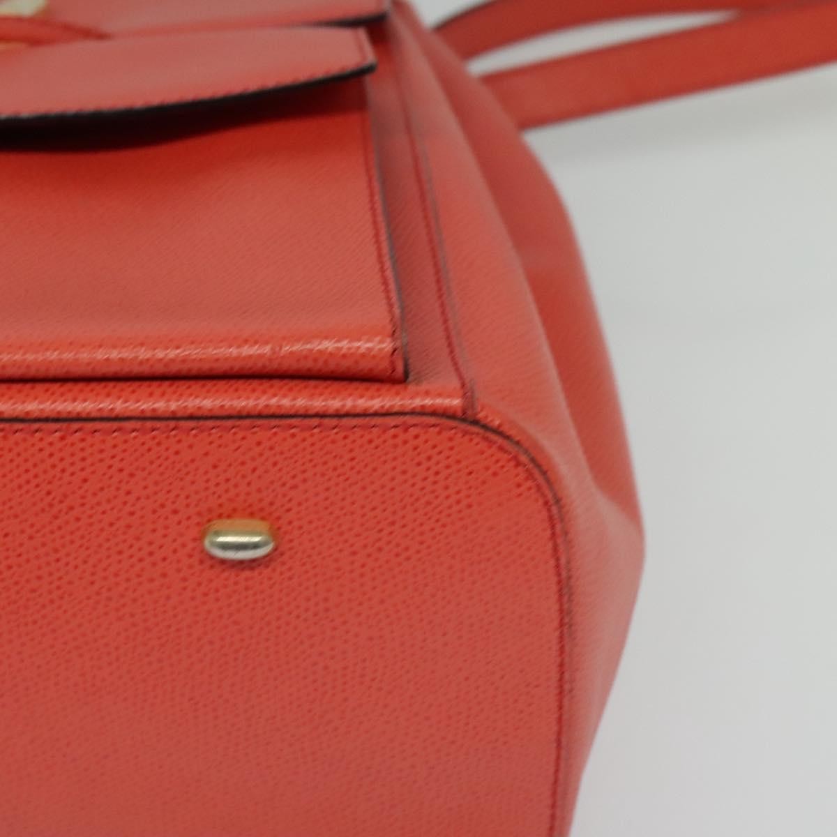 Celine Backpack Leather, ORANGE, LEATHER, Backpack