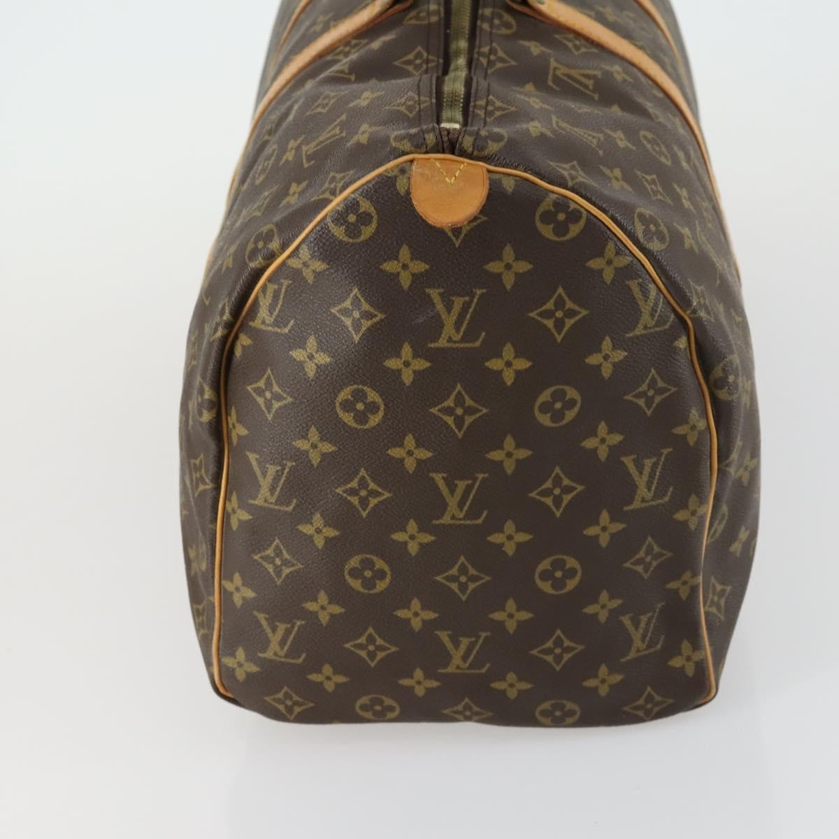 Louis Vuitton Keepall Bag Monogram Canvas, BROWN, CANVAS, Travel bag