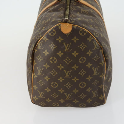 Louis Vuitton Keepall Bag Monogram Canvas, BROWN, CANVAS, Travel bag