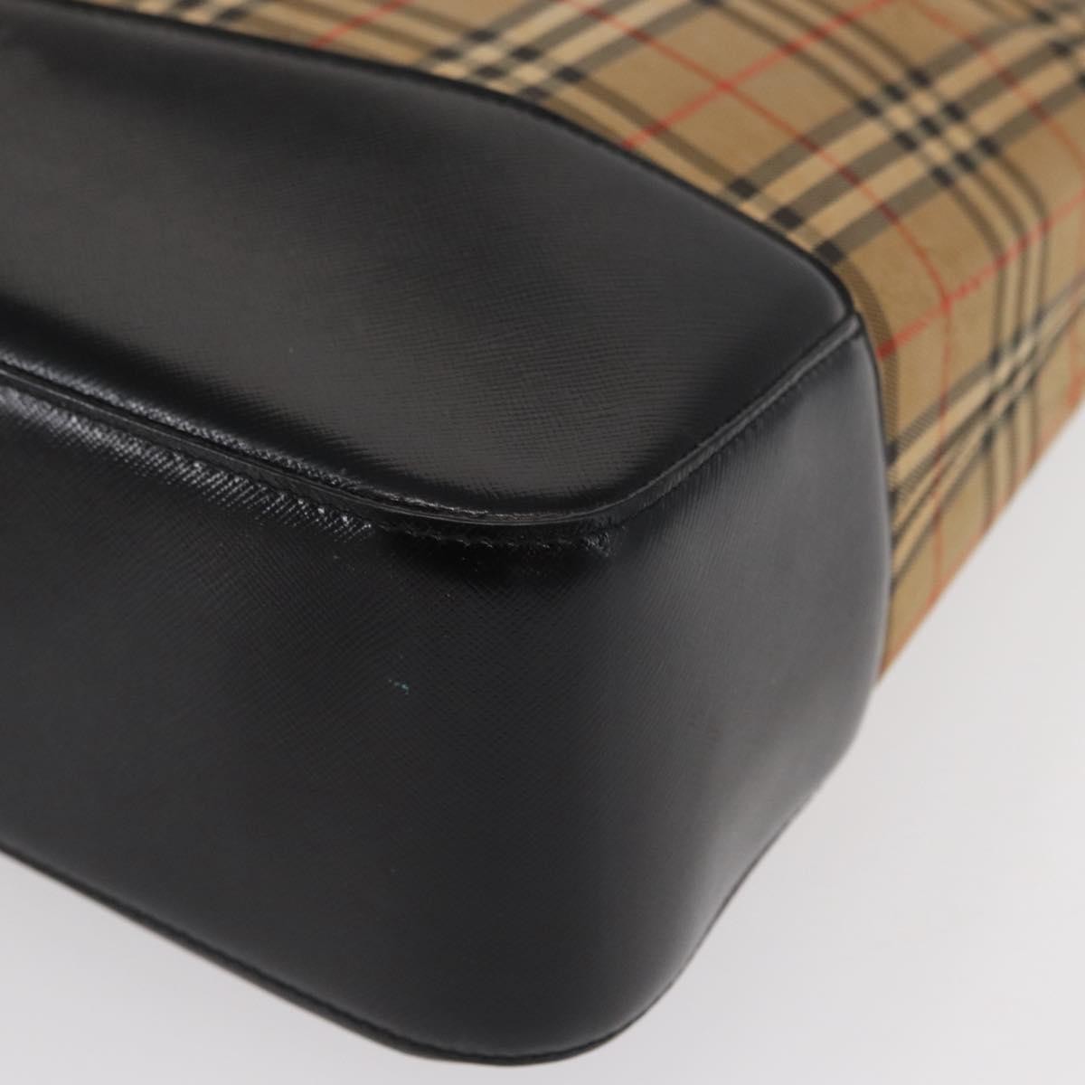 Burberry Nova check Shoulder bag Canvas, BEIGE, CANVAS, Shoulder bag