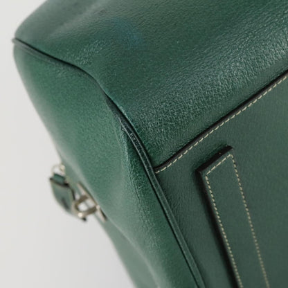 Prada Vintage Boston Bag Leather, GREEN, LEATHER, Travel bag
