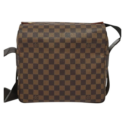 Louis Vuitton Naviglio Handbag Damier, BROWN, CANVAS, Shoulder bag