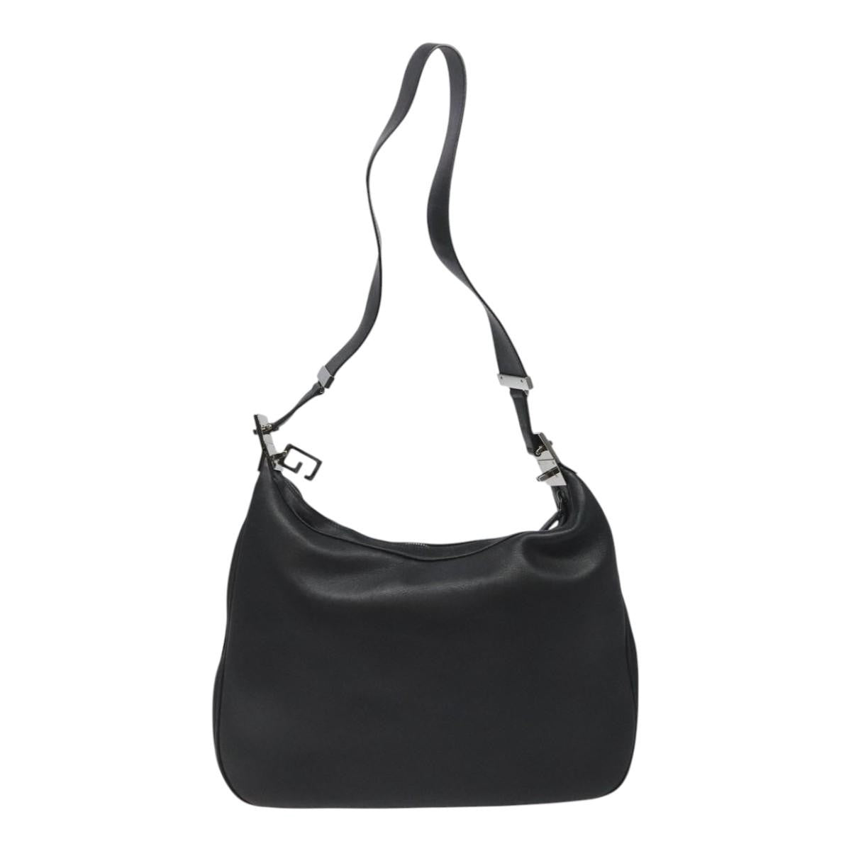 Gucci Vintage Shoulder Bag Leather, BLACK, LEATHER, Shoulder bag