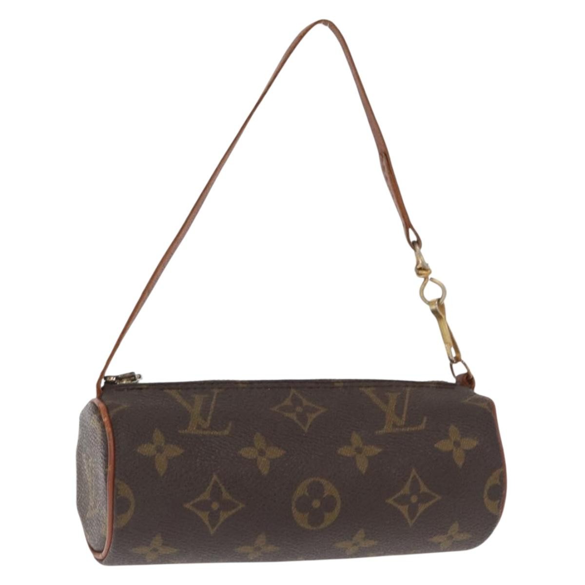 Louis Vuitton Papillon Pochette Monogram Canvas, BROWN, CANVAS, Clutche & pouche