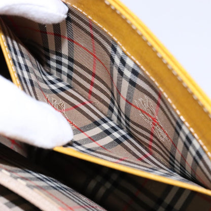 Burberry Vintage Handbag Leather, YELLOW, LEATHER, Handbag