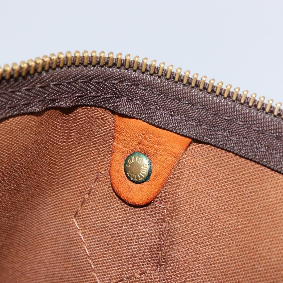 Louis Vuitton Speedy Handbag Monogram Canvas, BROWN, CANVAS, Handbag