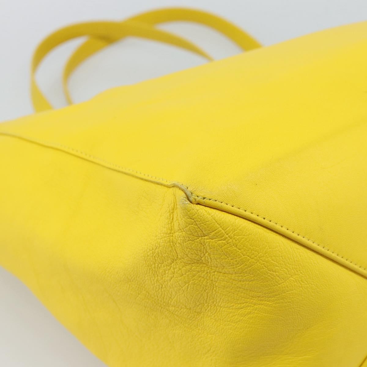 Celine Tote bag Leather, Yellow, Leather, Tote Bag