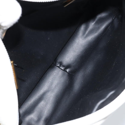 Bally Vintage Chain Shoulder Bag Quilted Leather, WHITE, LEATHER, Shoulder bag