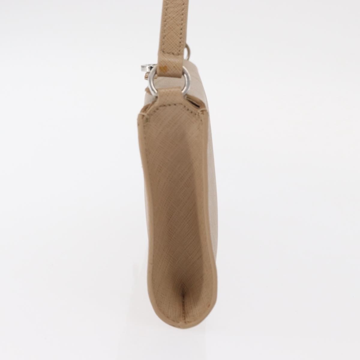 Salvatore Ferragamo Gancini Shoulder Bag Leather, BEIGE, LEATHER, Shoulder bag