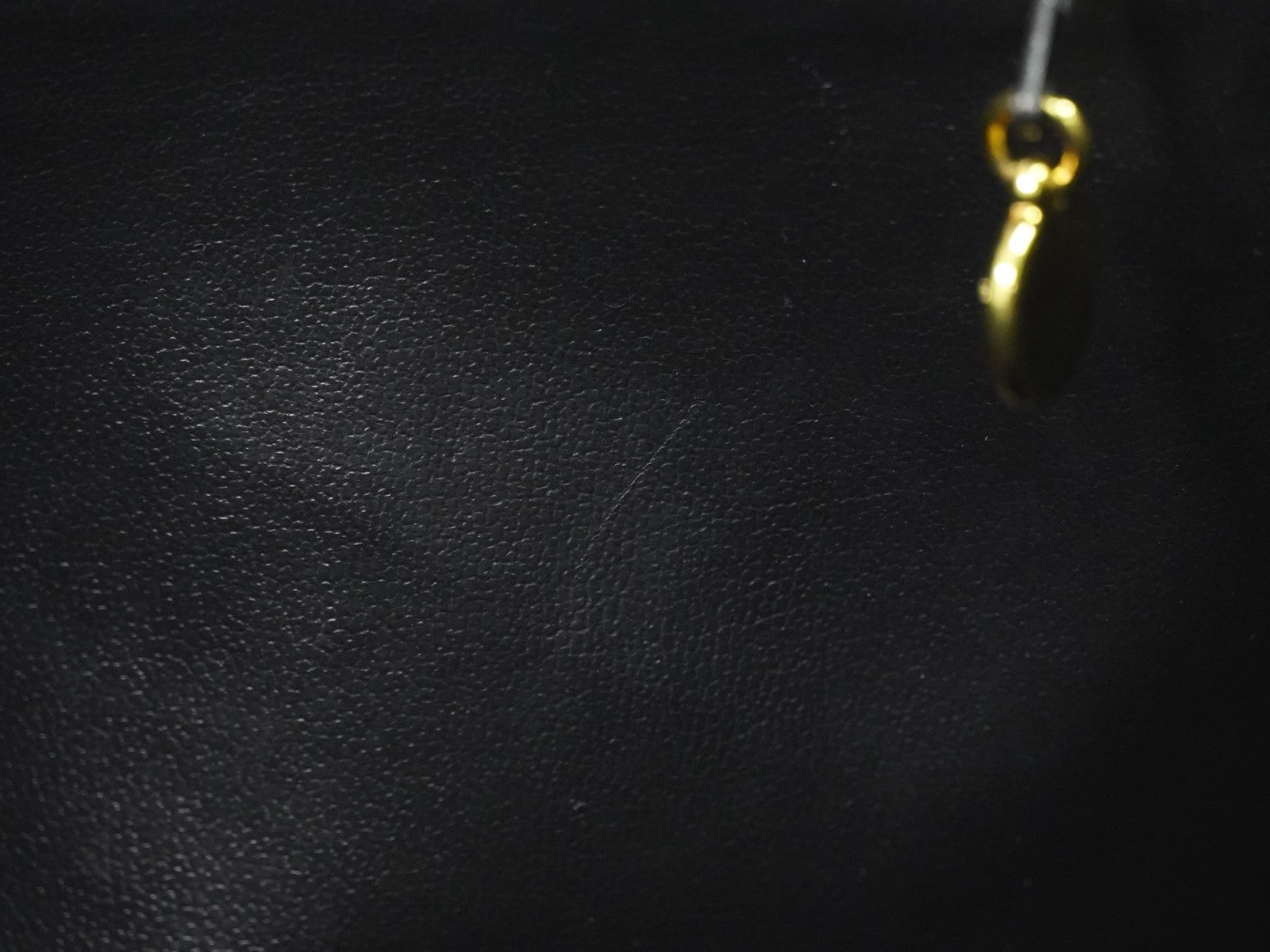 Chanel Vintage Front Pocket Tote Caviar, BLACK, LEATHER, Tote bag